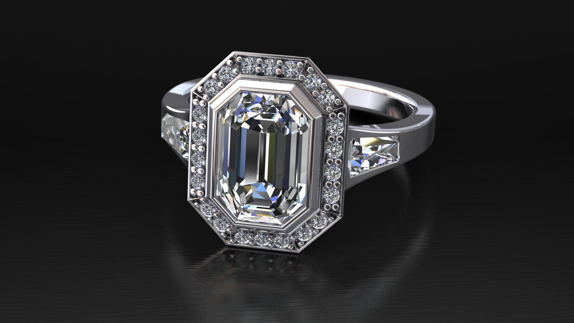 Emerald Cluster Render